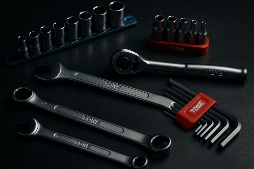 並んでいる工具